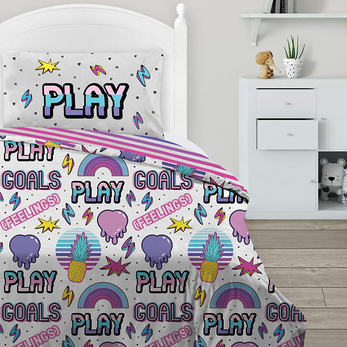 طقم لحاف بطبعات رقميّة قطعتين من موديش - 160x220 سم-hbxhomeware-hbxkidsandyouth-image-3