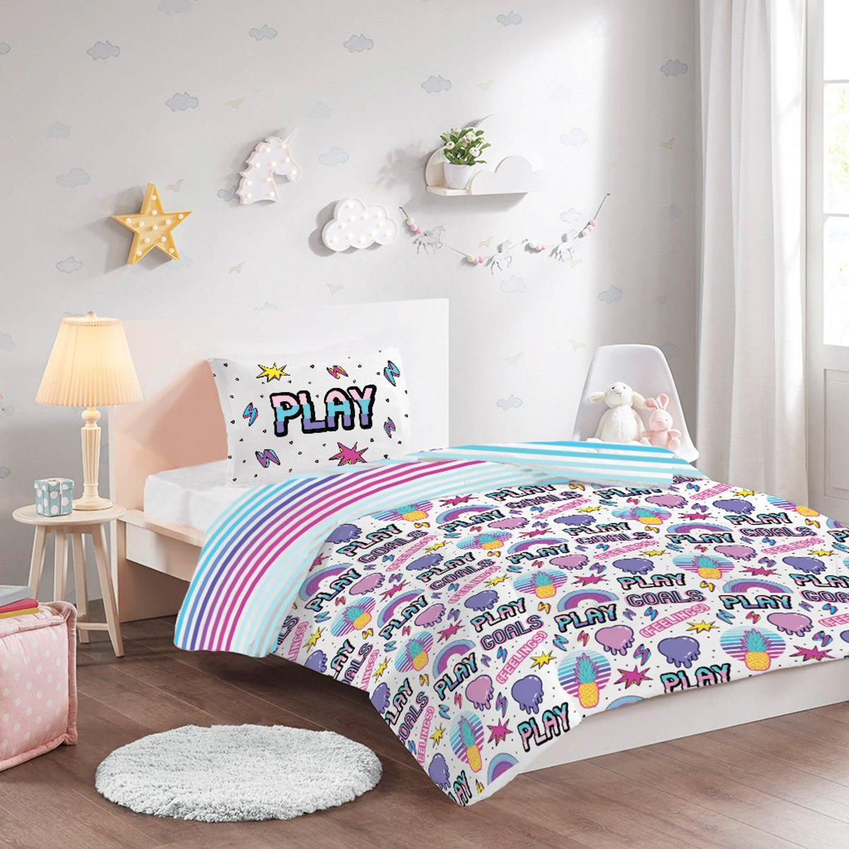 طقم لحاف بطبعات رقميّة قطعتين من موديش - 160x220 سم-hbxhomeware-hbxkidsandyouth-image-4