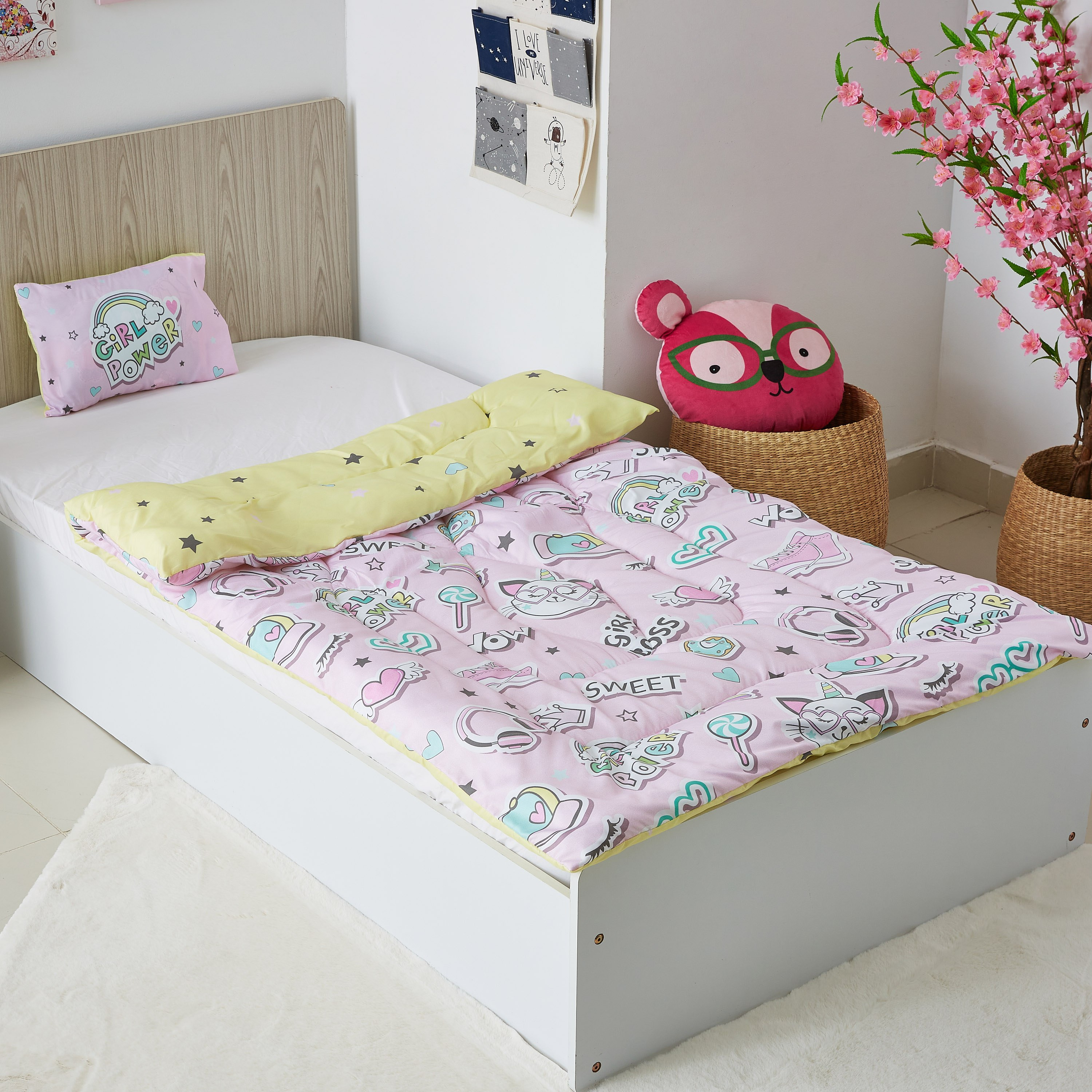 طقم لحاف كامل من قطعتين من موديش - 100x170 سم-hbxhomeware-hbxkidsandyouth-image-1