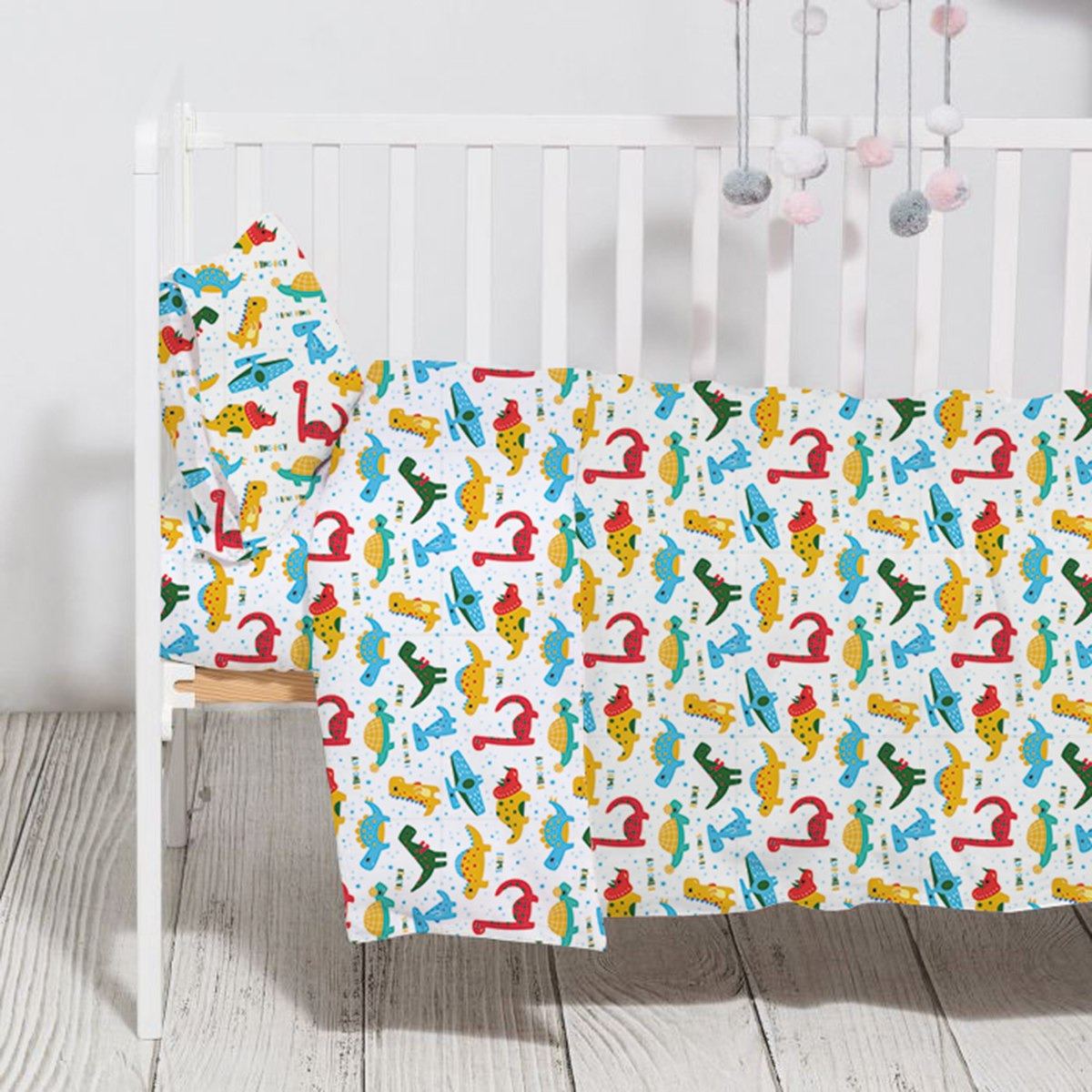 Toddler 4-Piece Bed Bumper and Full Comforter Set - 132x104 cm-hbxhomeware-hbxkidsandyouth-image-2