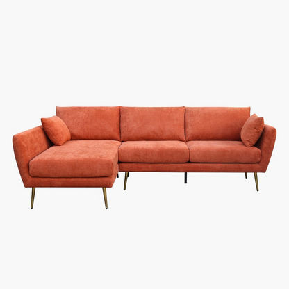 Norwin Left Corner Fabric Sofa with 2 Cushions