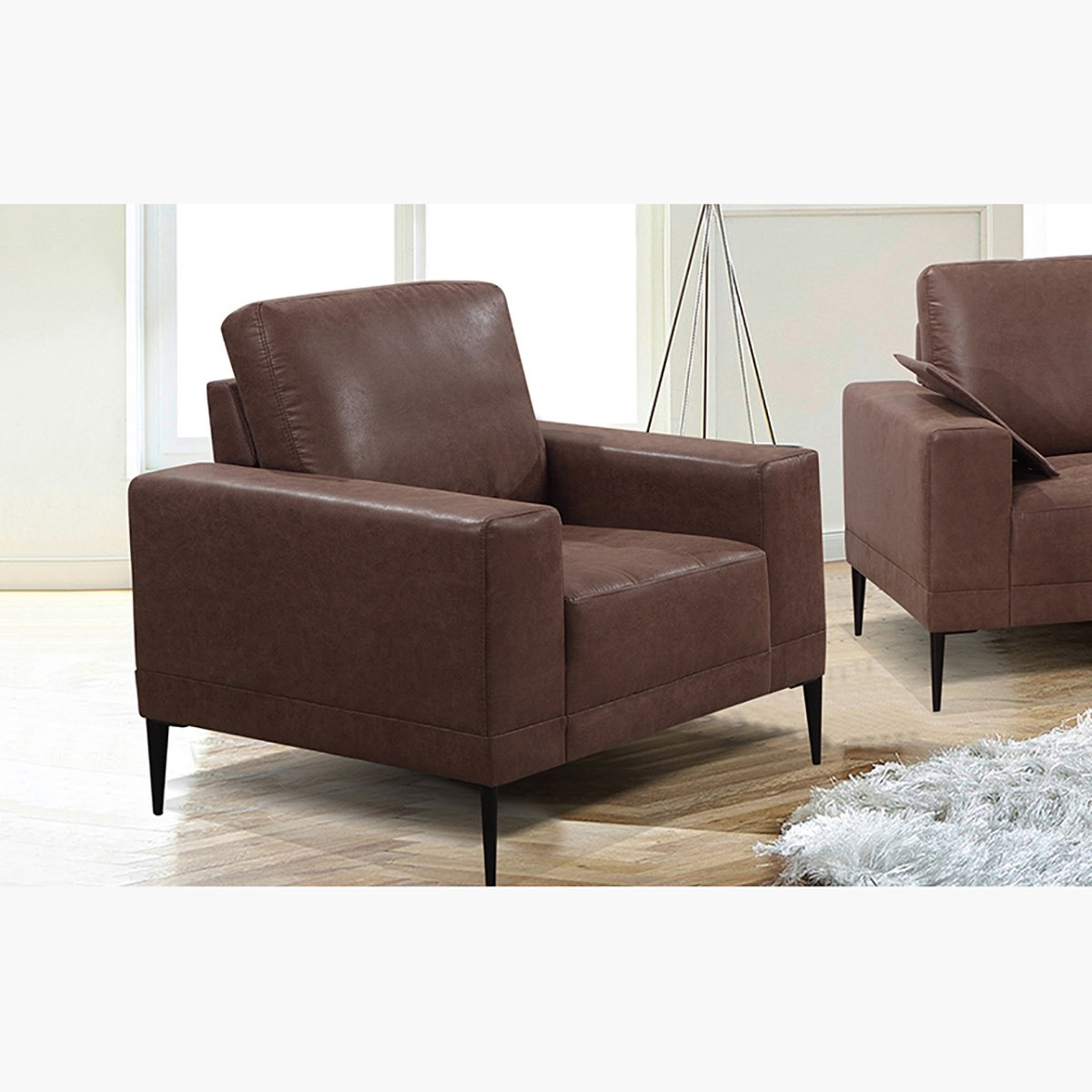 كنبة قماشيّة شبه جلد مقعد واحد من هازل-hbxlivingroom-sofasandarmchairs-sofas-image-1