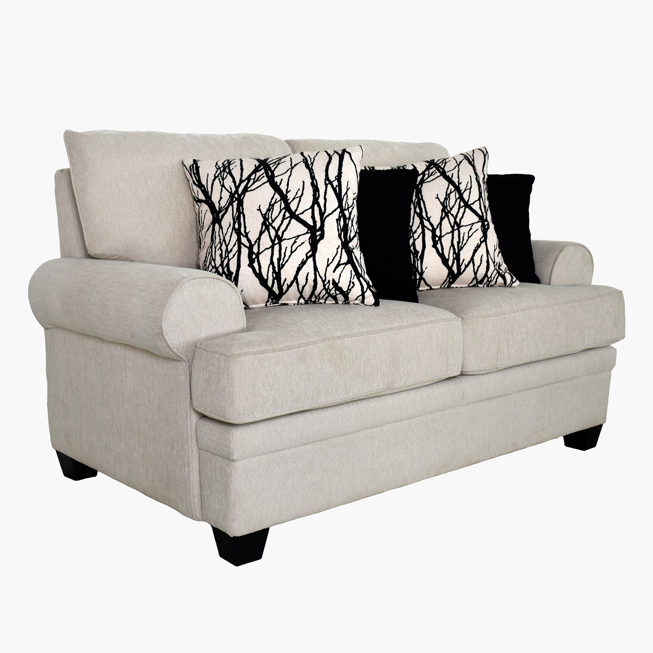 Monarch 2-Seater Fabric Sofa with 4 Cushions-hbxlivingroom-sofasandarmchairs-sofas-image-3