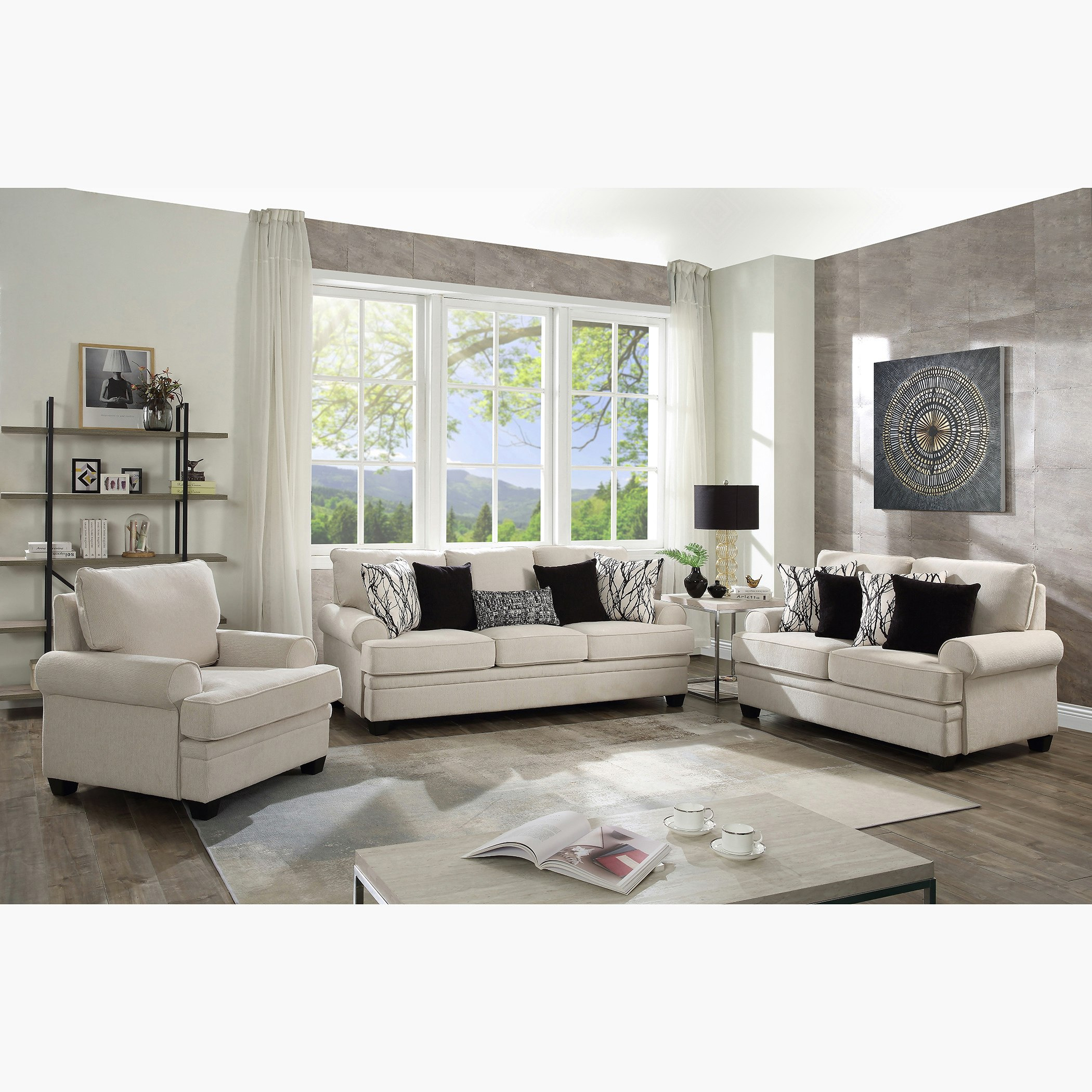 Monarch 2-Seater Fabric Sofa with 4 Cushions-hbxlivingroom-sofasandarmchairs-sofas-image-5