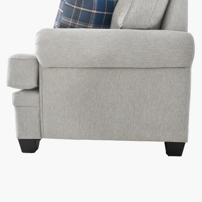 Ashton 3-Seater Fabric Sofa with 5 Cushions