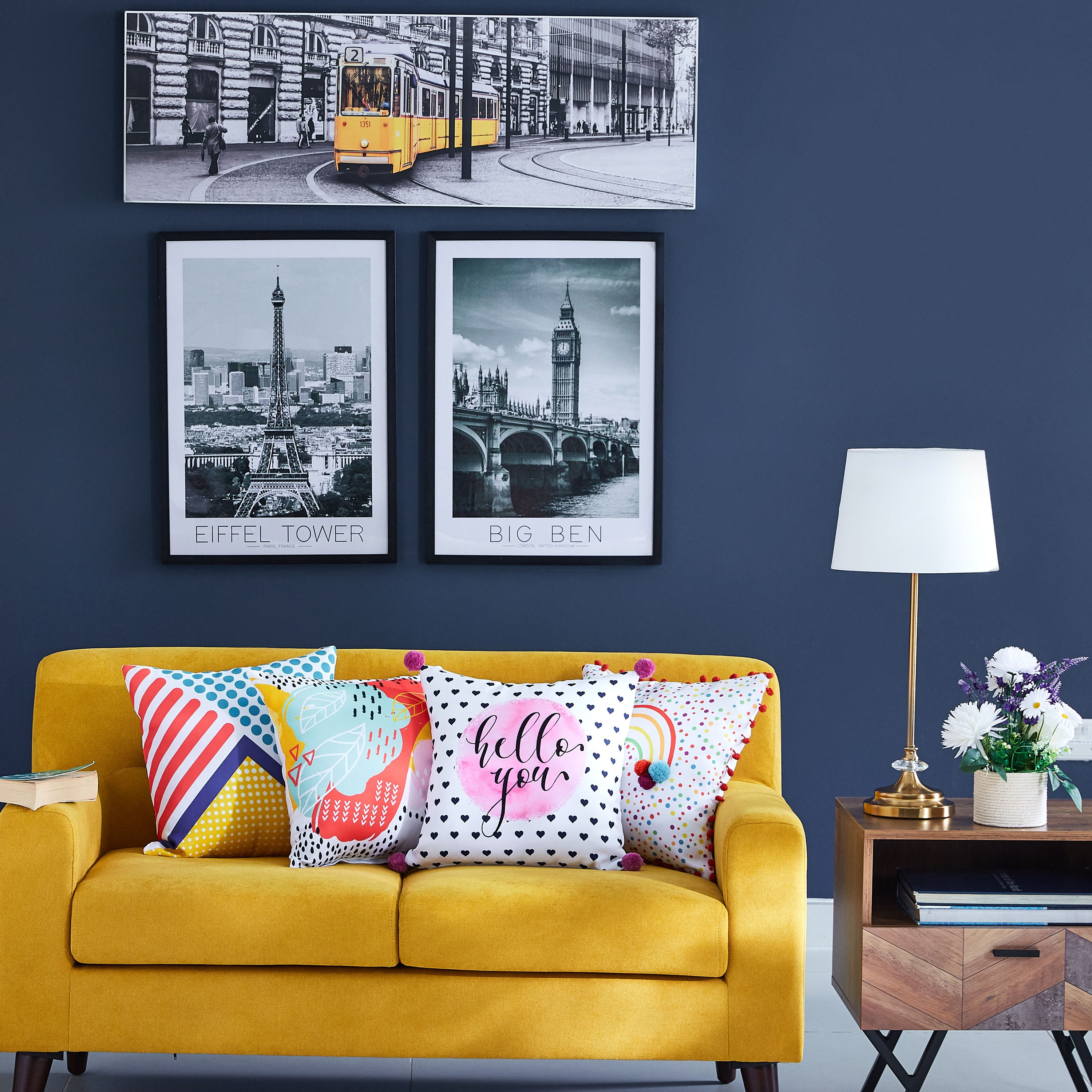 غطاء وسادة بطبعات شعار وتفاصيل بوم بوم من دالبي - 40x40 سم-hbxhomeware-hbxkidsandyouth-image-4