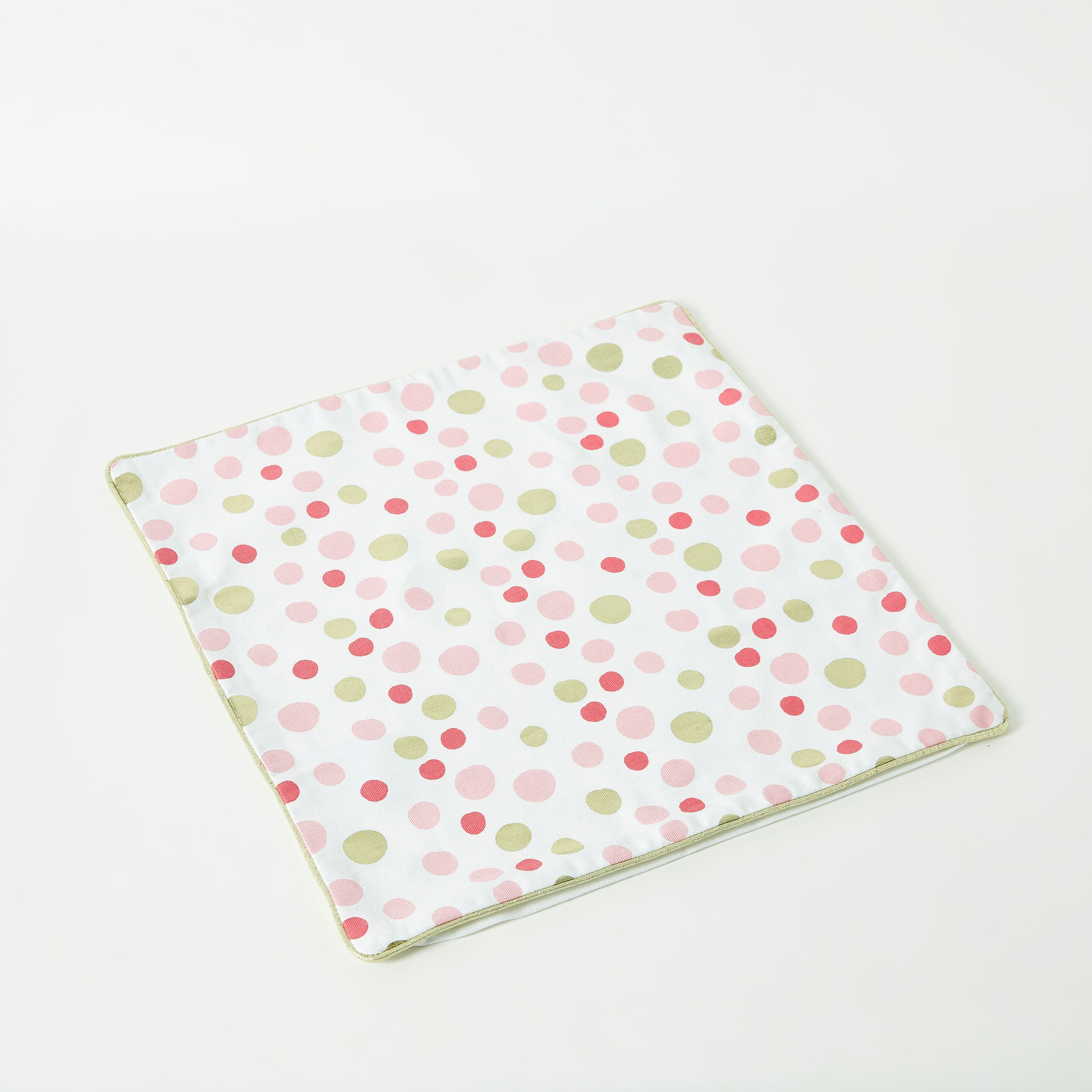 غطاء وسادة قطني بخيوط بارزة وطبعاترقائق معدنية منقطة من دالبي - 40x40 سم-hbxhomeware-hbxkidsandyouth-image-5