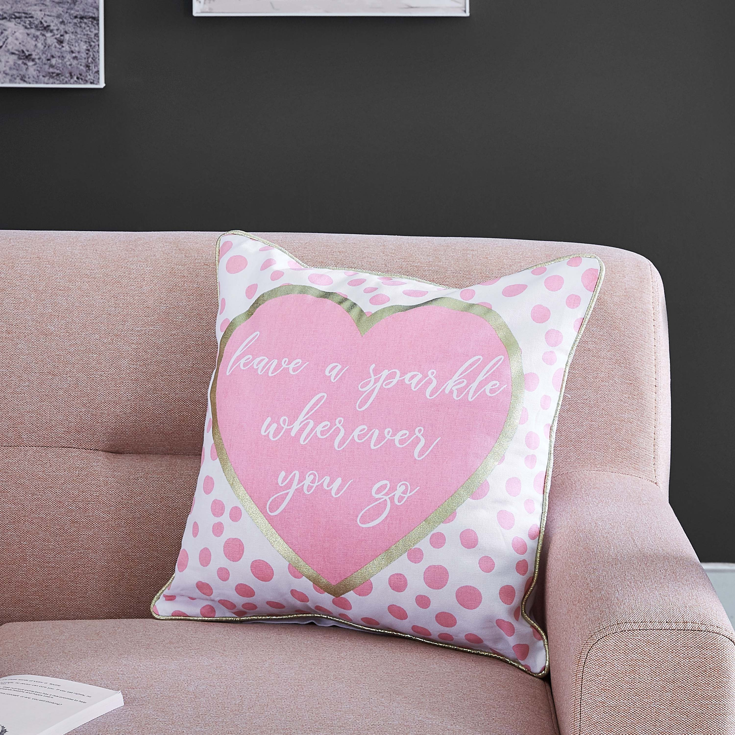 غطاء وسادة قطني بخيوط بارزة وطبعات فويل من دالبي - 40x40 سم-hbxhomeware-hbxkidsandyouth-image-1