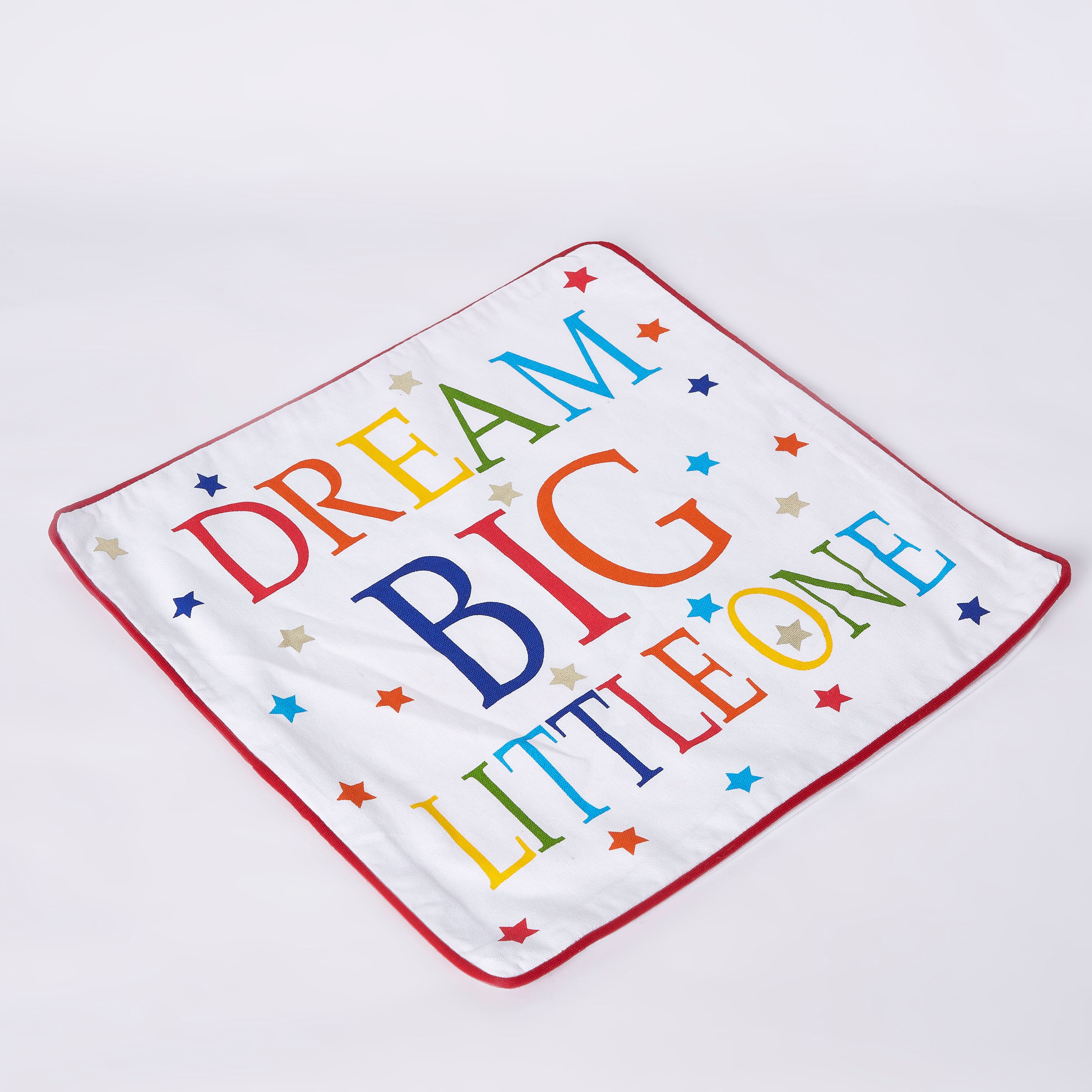 Dalby Dream Big Foil Print Cotton Cushion Cover with Piping - 40x40 cm-hbxhomeware-hbxkidsandyouth-image-5