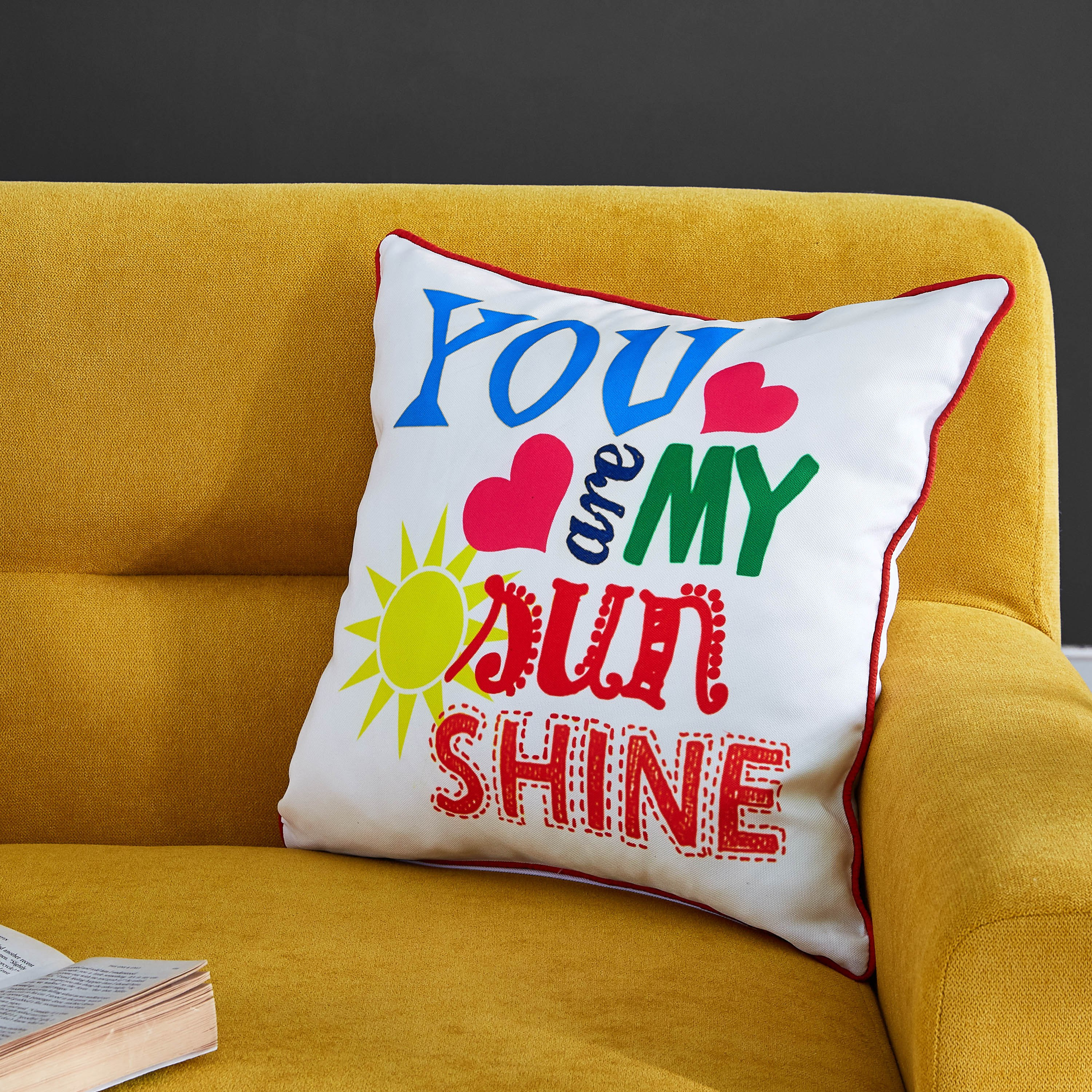 Dalby Sunshine Cushion Cover with Piping - 40x40 cm-hbxhomeware-hbxkidsandyouth-image-1