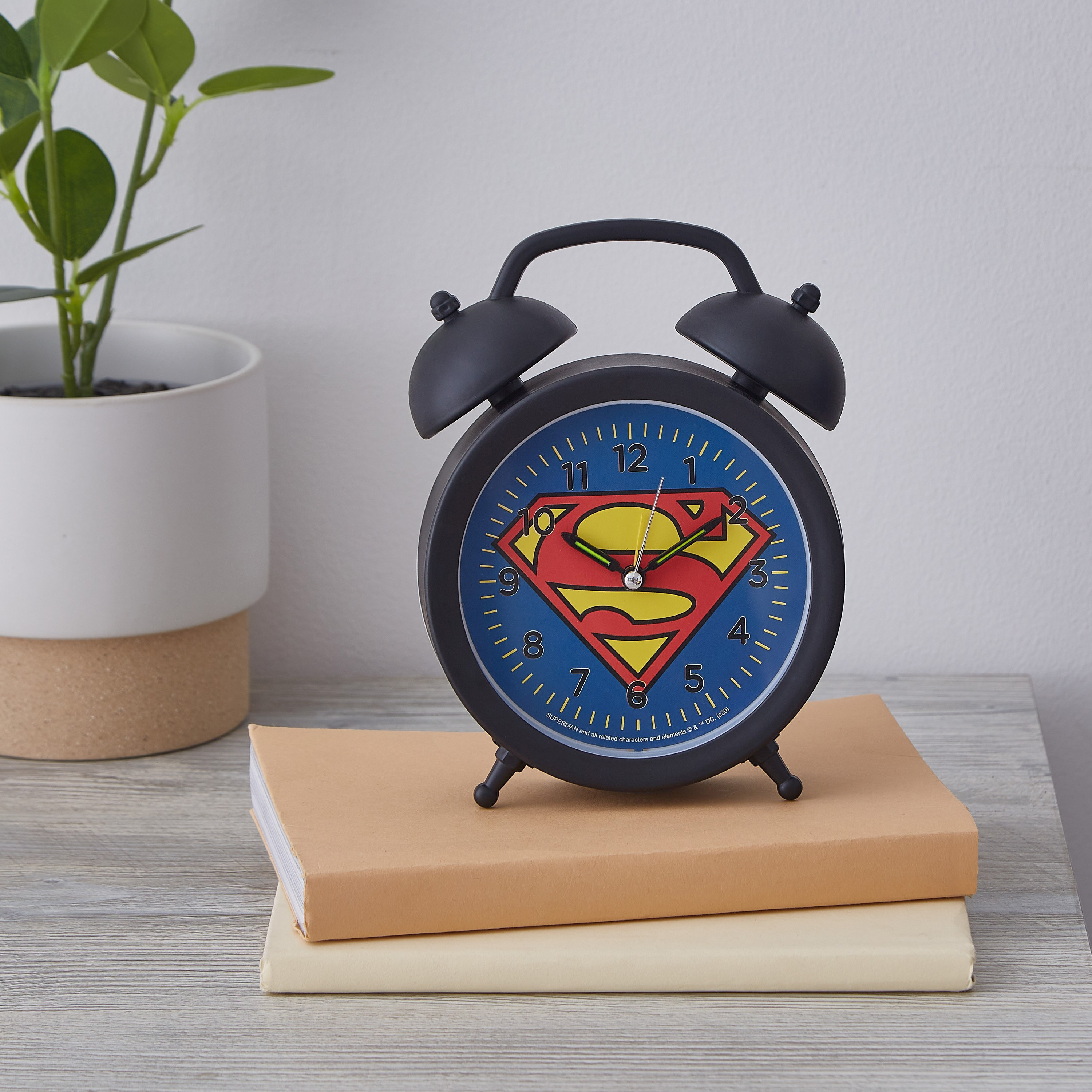 منبه سوبرمان 10 سم - جاستيس ليج-hbxhomeware-hbxkidsandyouth-image-1
