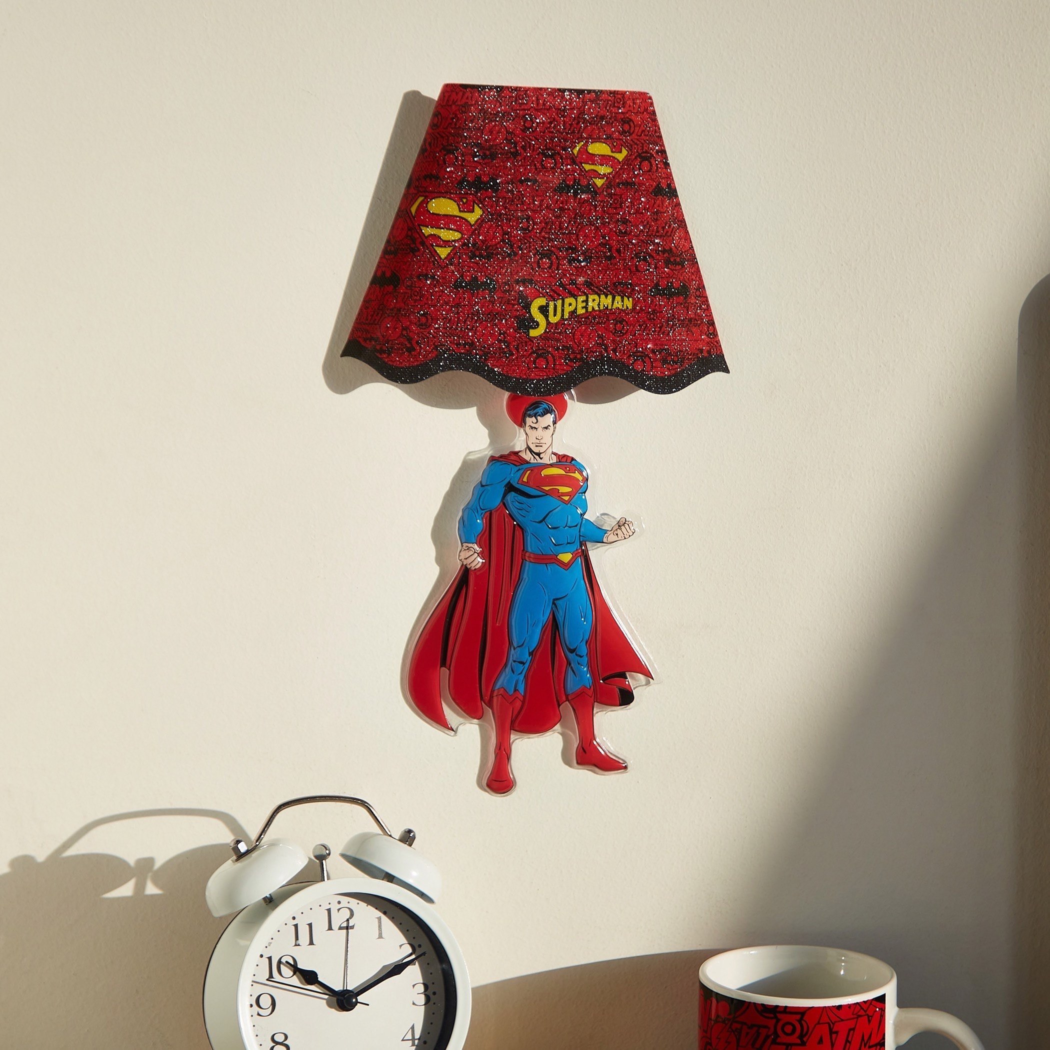 ملصق إضاءة ليلي للحائط سوبرمان من جاستيس ليج-hbxhomeware-hbxkidsandyouth-image-1