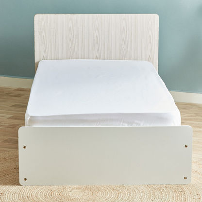 Essential Solid Cotton Single Fitted Sheet - 90x200+25 cm