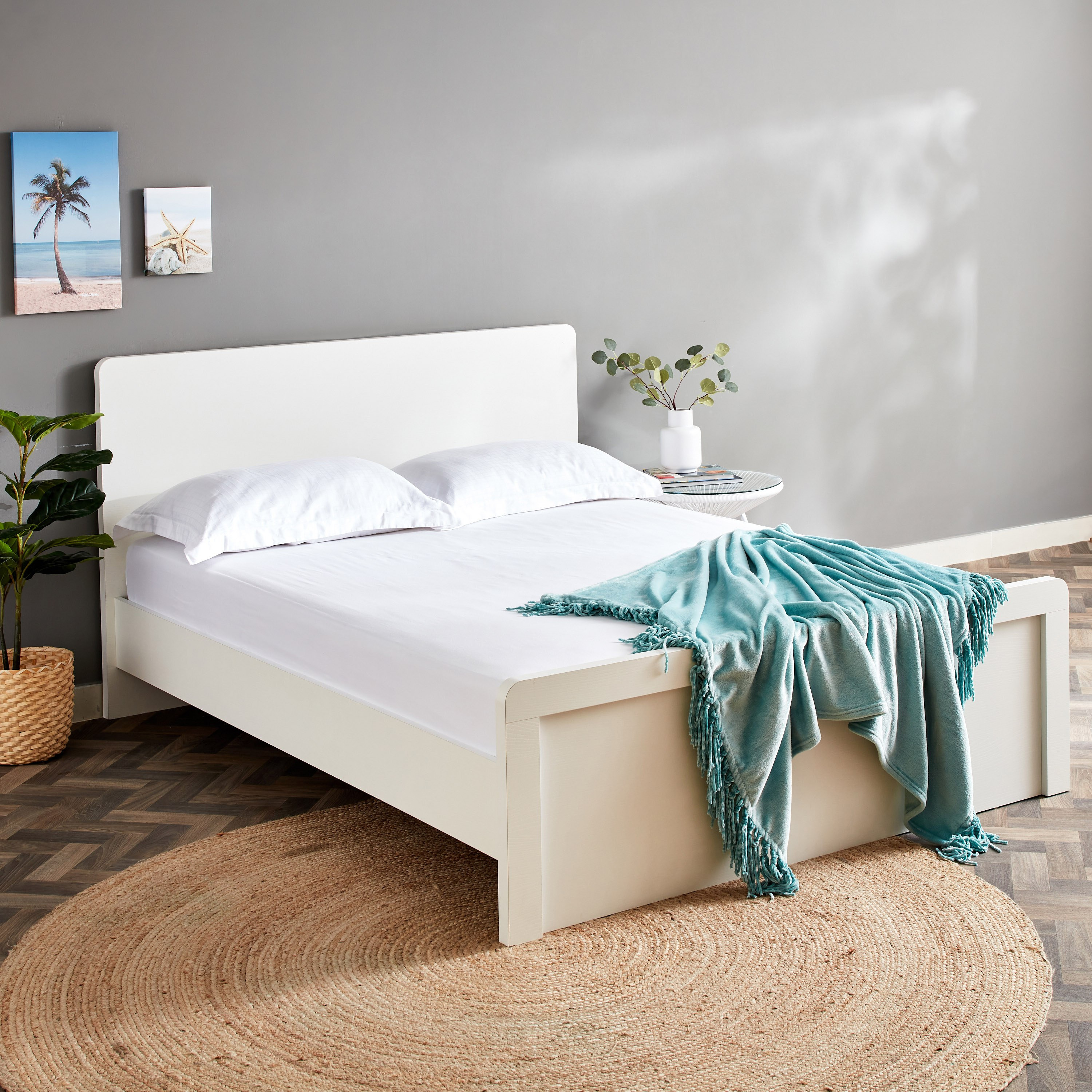 شرشف مطاطي قطن كينج سادة من إيسينشيال - 180x210+25 سم-hbxhomeware-bedding-fittedsheets-image-6