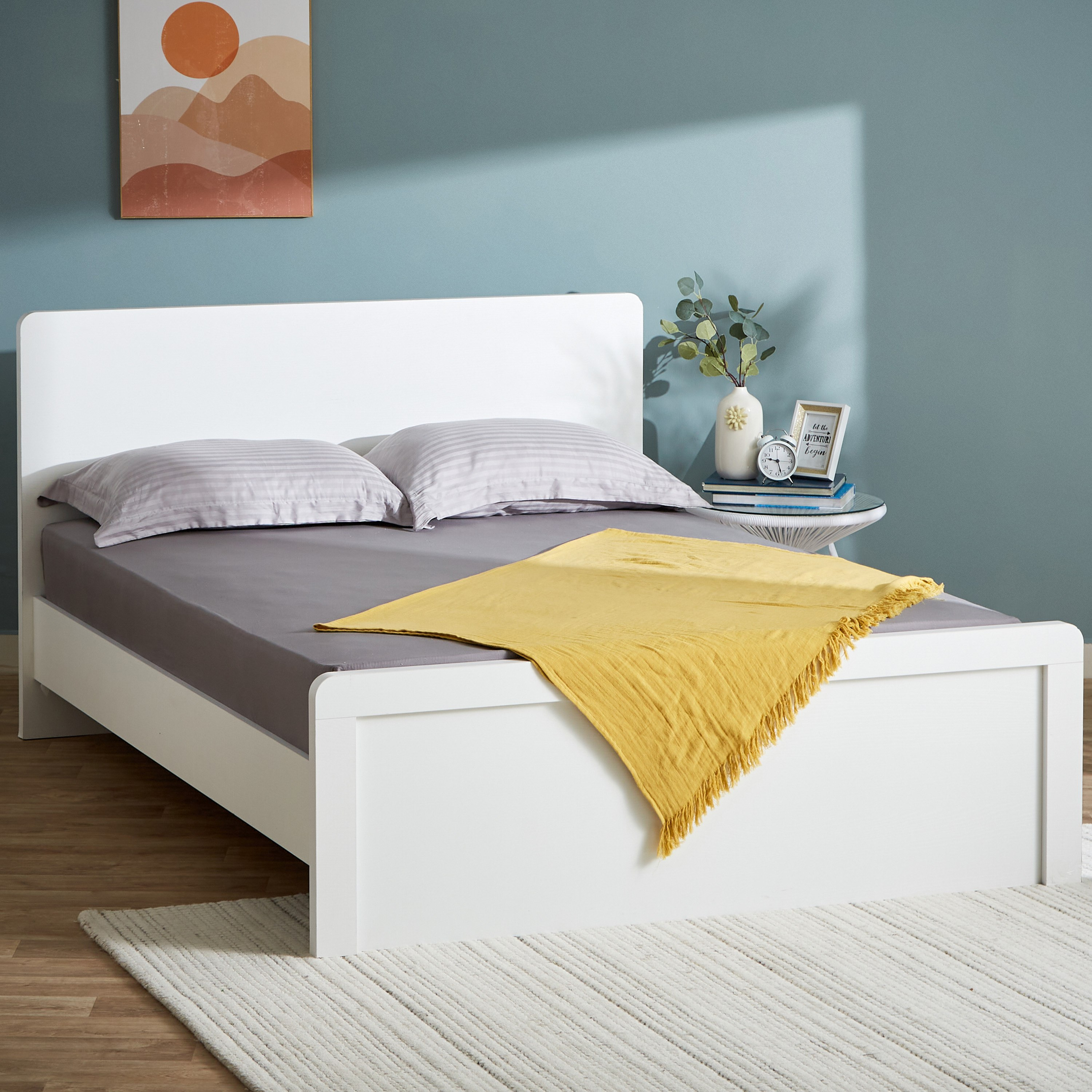 شرشف مطاطي كينج قطني سادة من إسنشيال - 180x200 سم-hbxhomeware-hbxbedroom-image-6