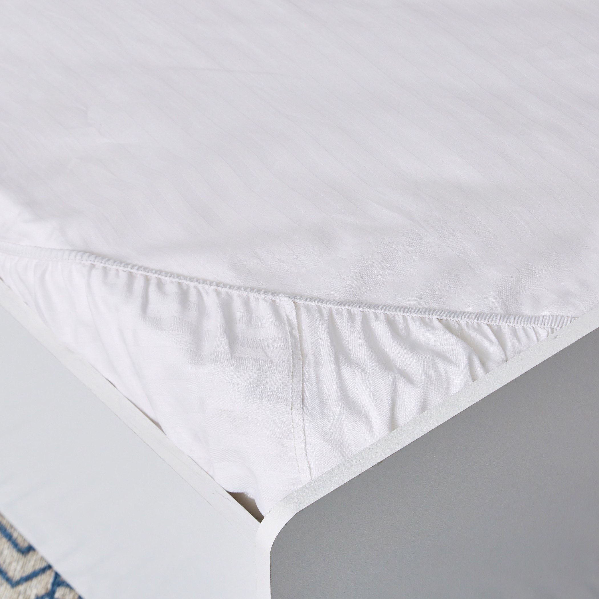 Hamilton Striped Satin Cotton Single Fitted Sheet - 90x200 cm-hbxhomeware-hbxbedroom-image-4