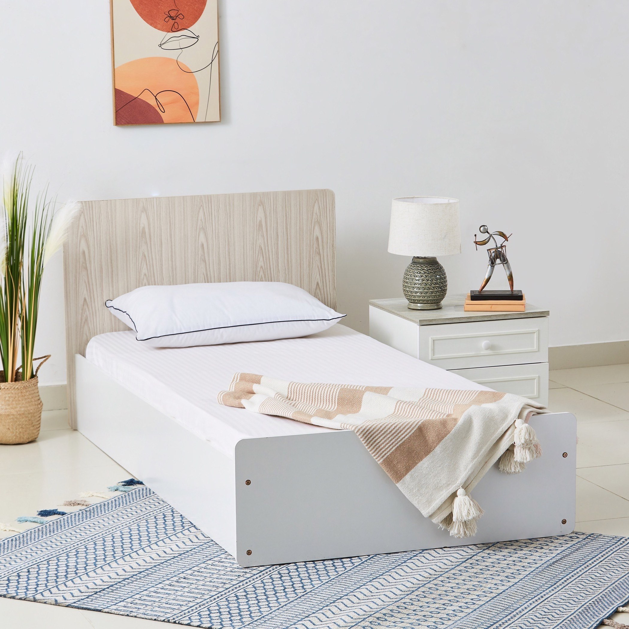 Hamilton Striped Satin Cotton Single Fitted Sheet - 90x200 cm-hbxhomeware-hbxbedroom-image-5