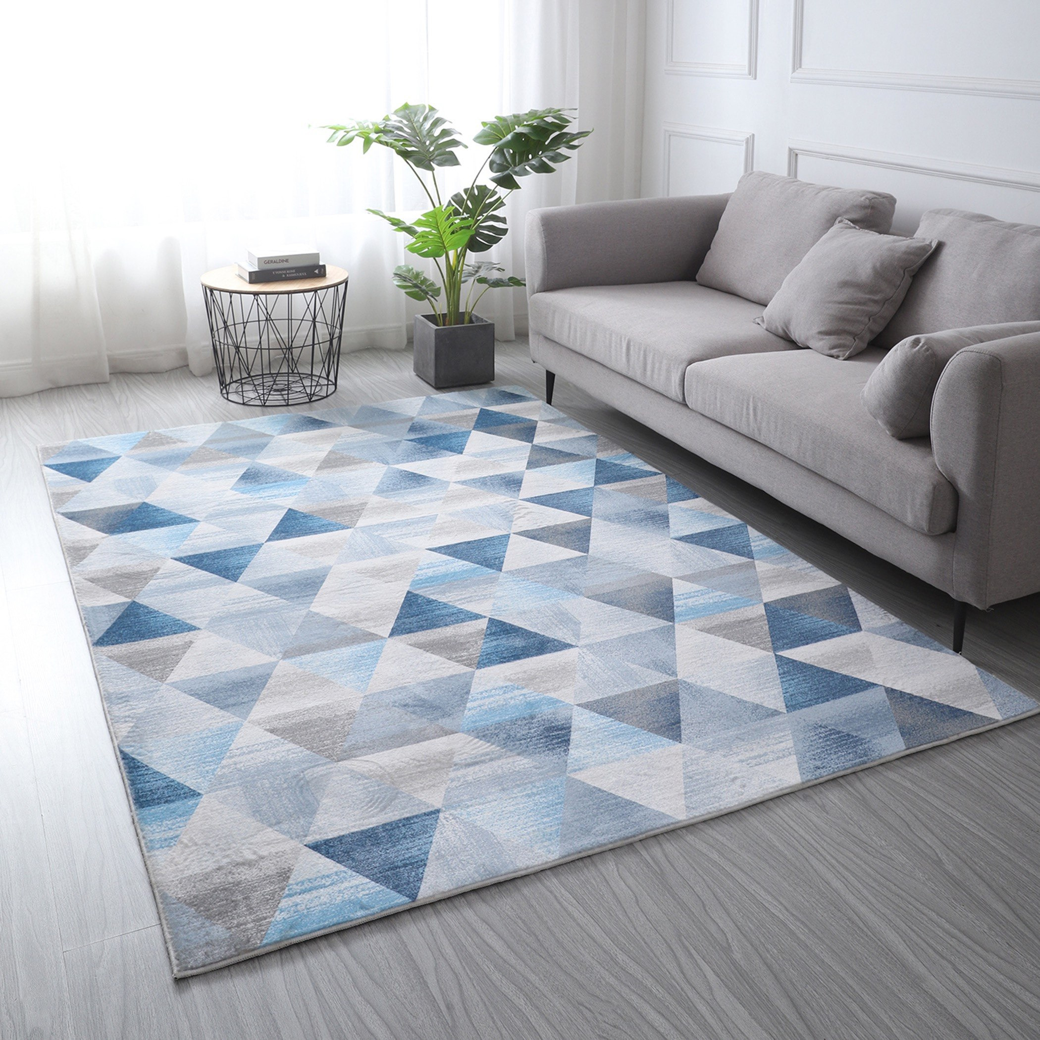 سجادة فرو مخملية بطبعات من كلير - 160x230 سم-hbxdecorandfurnishings-floorcoverings-rugs-image-1