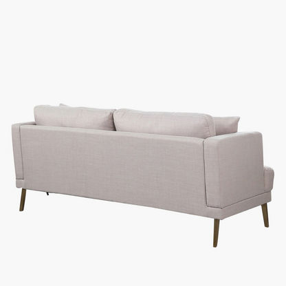 Bali 3-Seater Fabric Sofa with 2 Cushions
