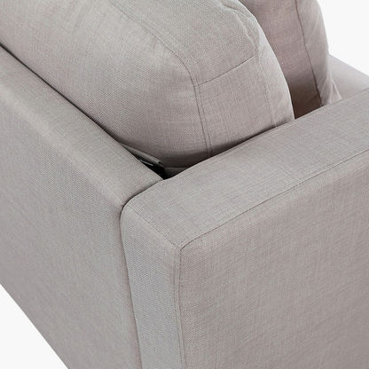 Bali 3-Seater Fabric Sofa with 2 Cushions