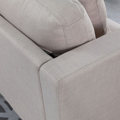 Bali 1-Seater Fabric Sofa with Cushion-Armchairs-image-4