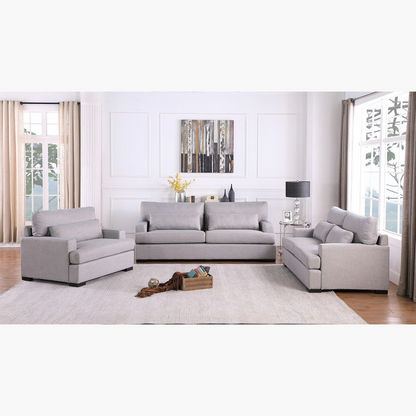Graham 3-Seater Fabric Sofa with 2 Cushions