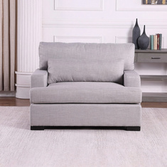 Graham 1-Seater Fabric Sofa with Cushion