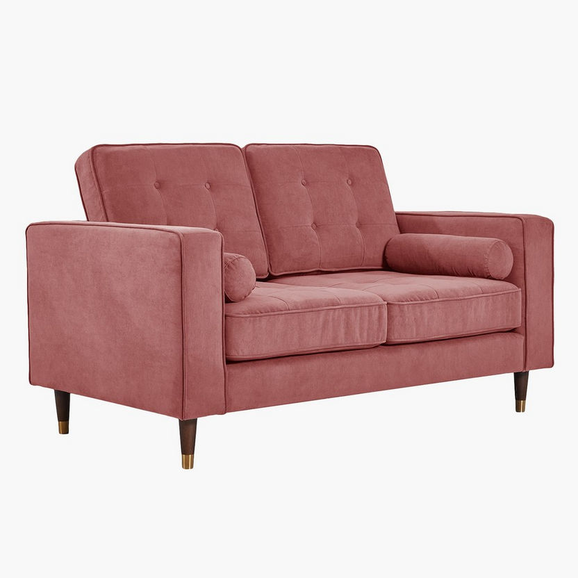 Sloan 2-Seater Velvet Sofa with 2 Cushions-Sofas-image-2