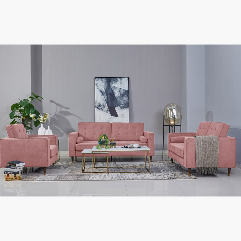 Sloan 2-Seater Velvet Sofa with 2 Cushions-Sofas-image-7