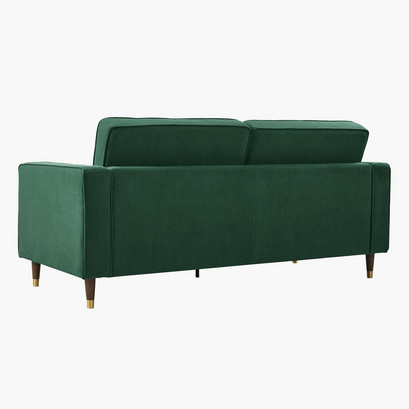 Sloan 3-Seater Velvet Sofa with 2 Cushions-Sofas-image-2
