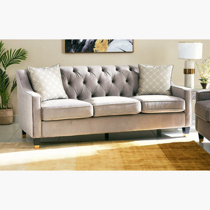Charlotte 3-Seater Sofa with 2 Cushions