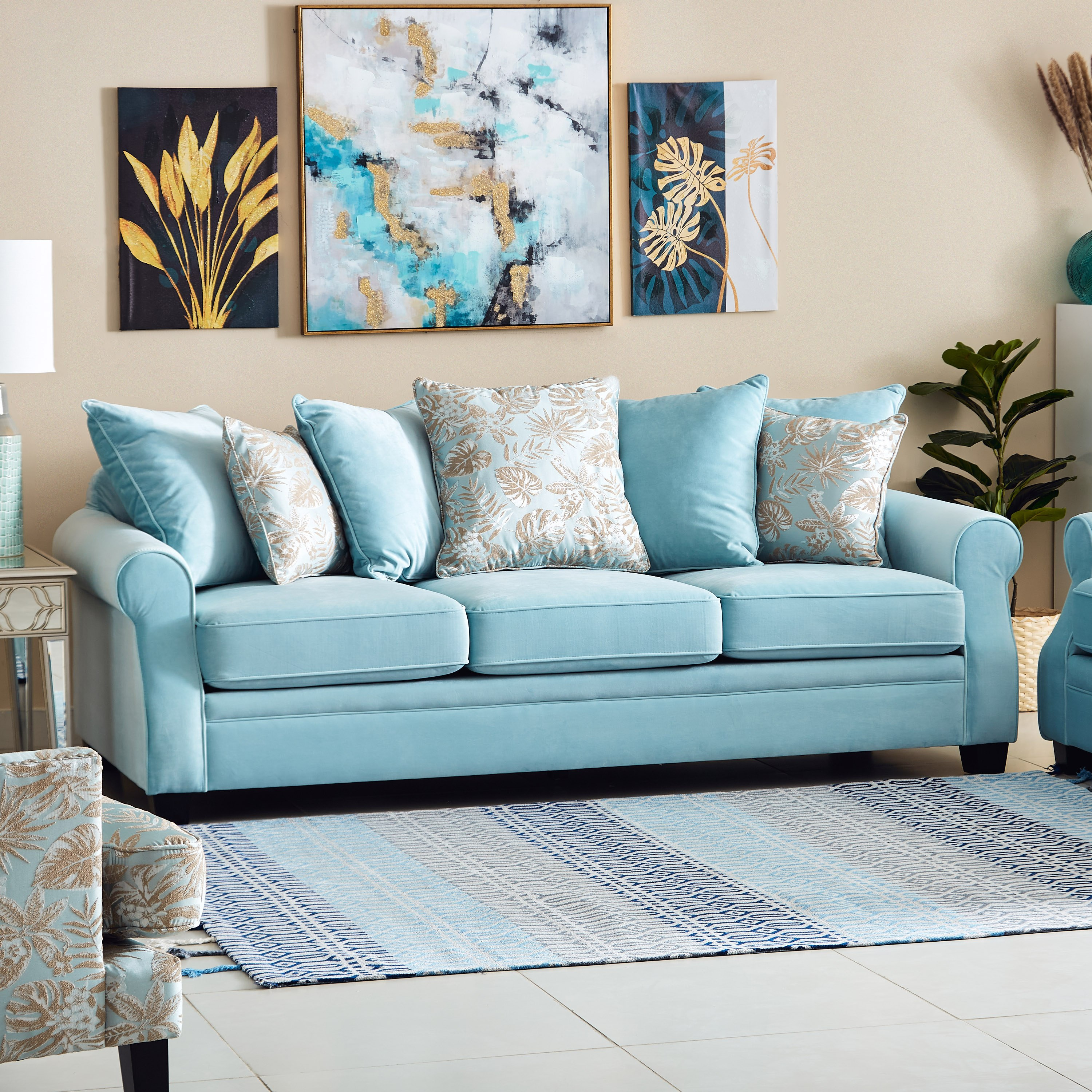كنبة 3 مقاعد مع 7 وسائد من ميراج-hbxlivingroom-sofasandarmchairs-sofas-image-1