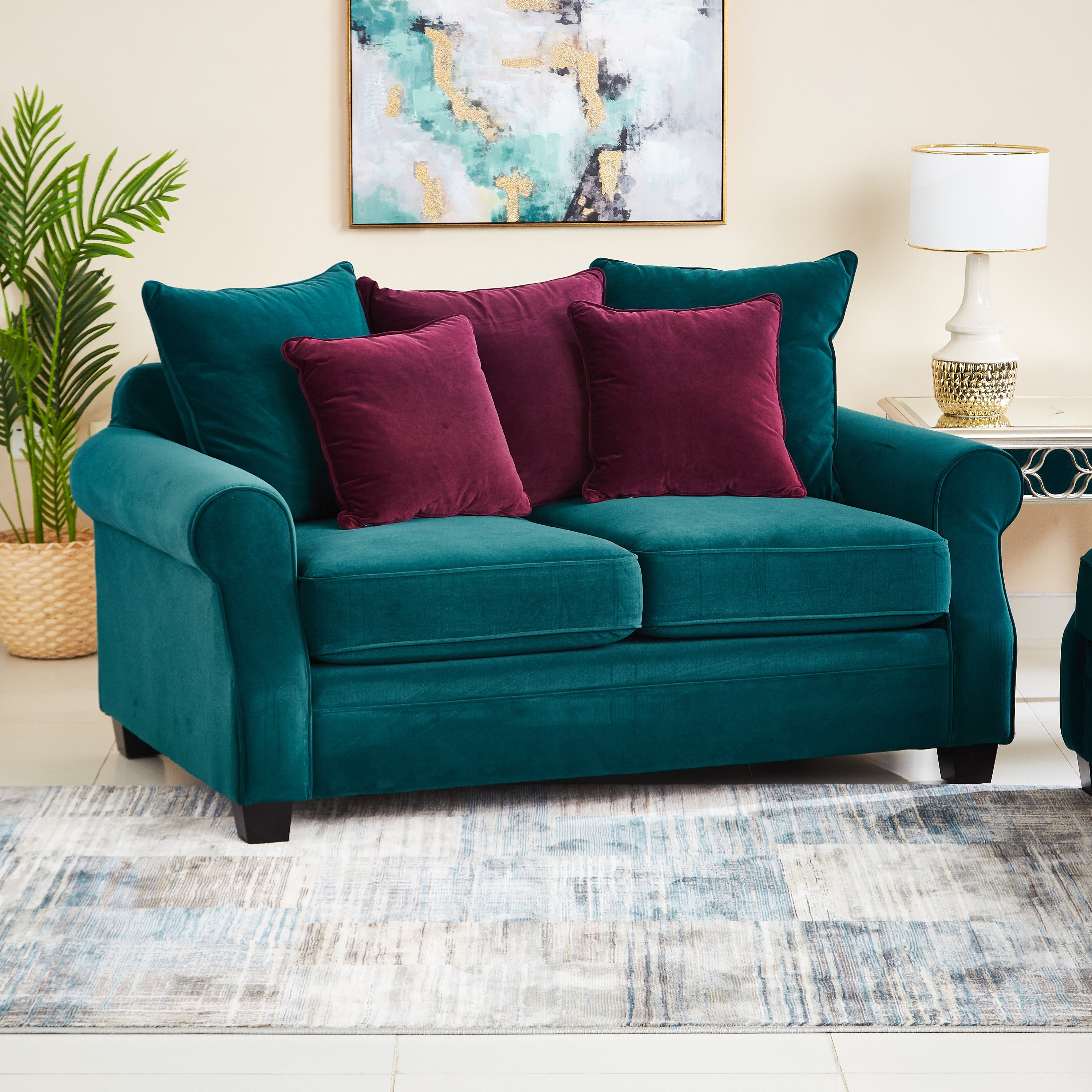 كنبة مقعدين بـ5 وسائد من ميراج-hbxlivingroom-sofasandarmchairs-sofas-image-1