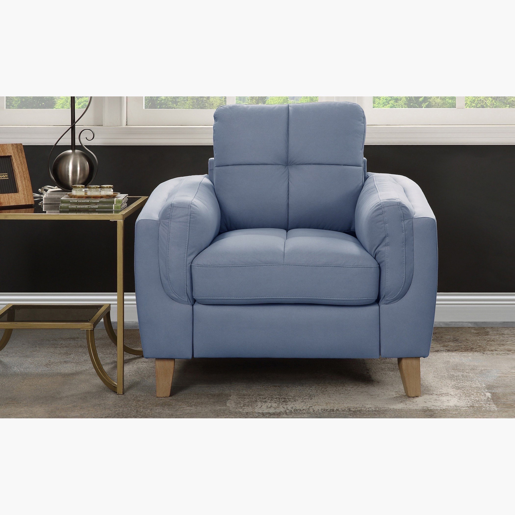 كنبة مخمليّة مقعد واحد من آرلينجتون-hbxlivingroom-sofasandarmchairs-sofas-image-1