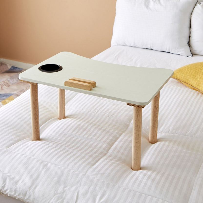 Multipurpose Laptop Table with Tablet and Cup Holder-End Tables-image-0