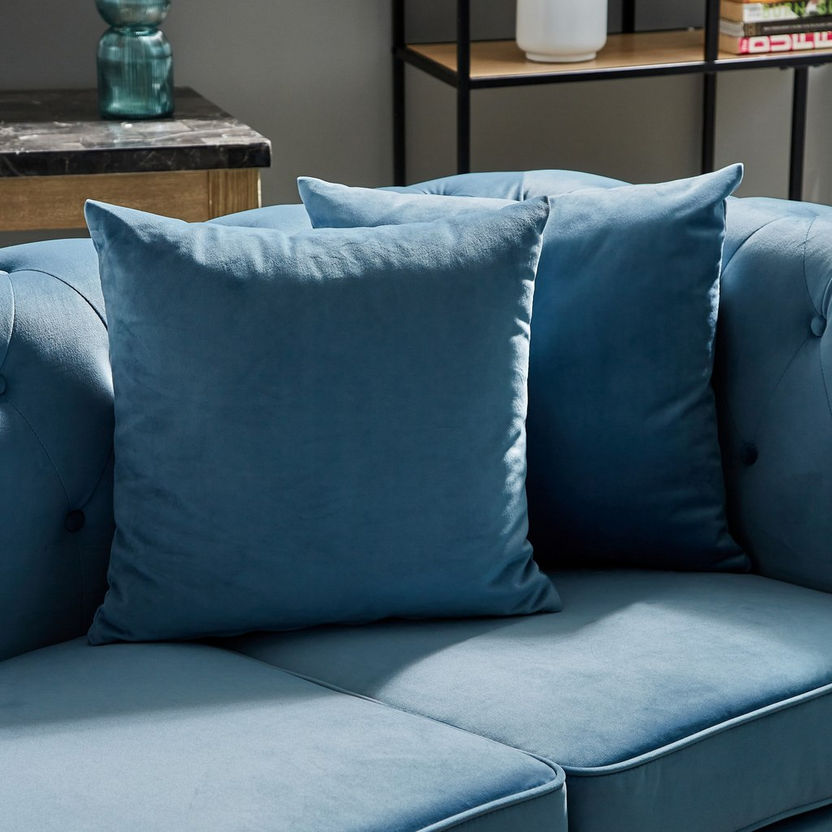 Sofia 2-Seater Velvet Sofa with 2 Cushions-Sofas-image-3