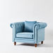 Sofia 1-Seater Tufted Velvet Armchair with Cushion-Armchairs-thumbnailMobile-6