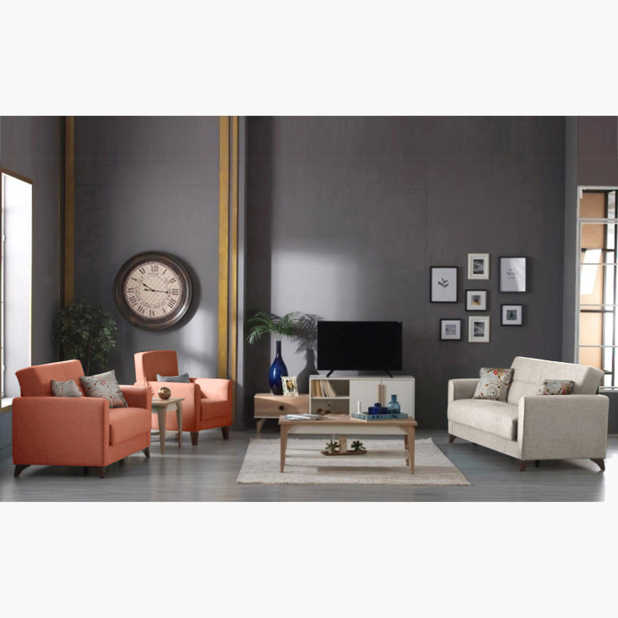 طقم كنب سرير قماشي 3+2+1 مقاعد مع وحدة تخزين و5 وسائد من كونكورد-hbxlivingroom-sofasandarmchairs-sofas-image-1