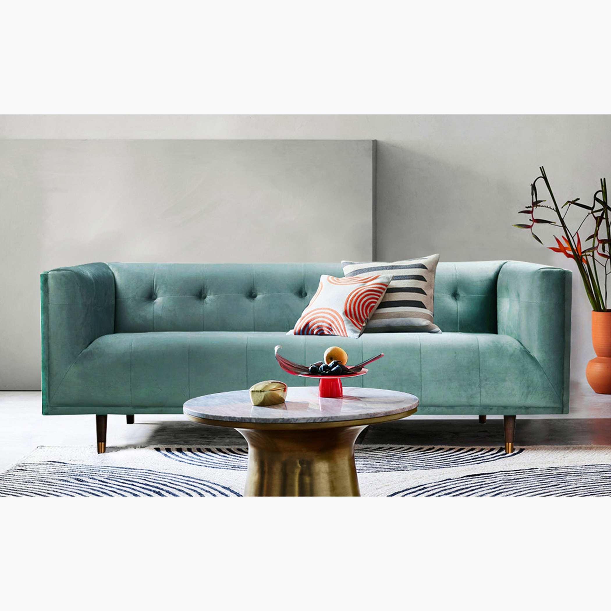 كنبة مخمليّة 3 مقاعد من كريستينا -hbxlivingroom-sofasandarmchairs-sofas-image-1
