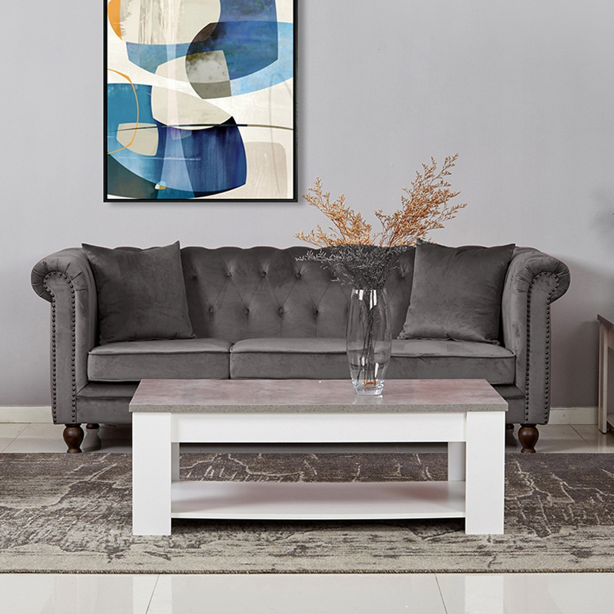 كنبة مخمليّة معنقدة 3 مقاعد مع وسادتين من صوفيا-hbxlivingroom-sofasandarmchairs-sofas-image-1