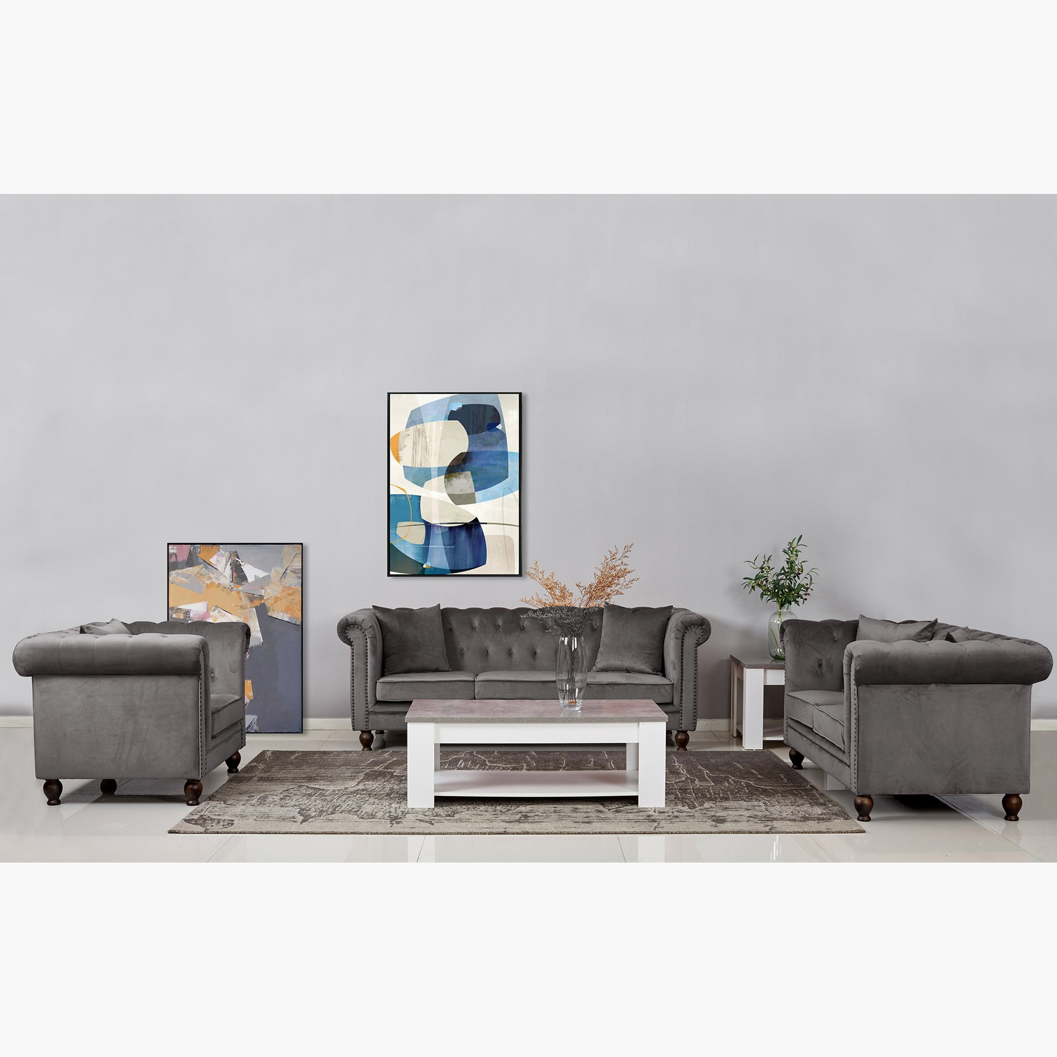 كرسي مخملي معنقد مقعد واحد بمساند ذراعين و وسادة من صوفيا-hbxlivingroom-sofasandarmchairs-sofas-image-6