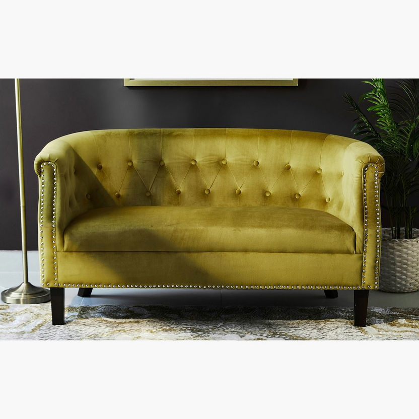 Lux 2-Seater Velvet Sofa-Sofas-image-0
