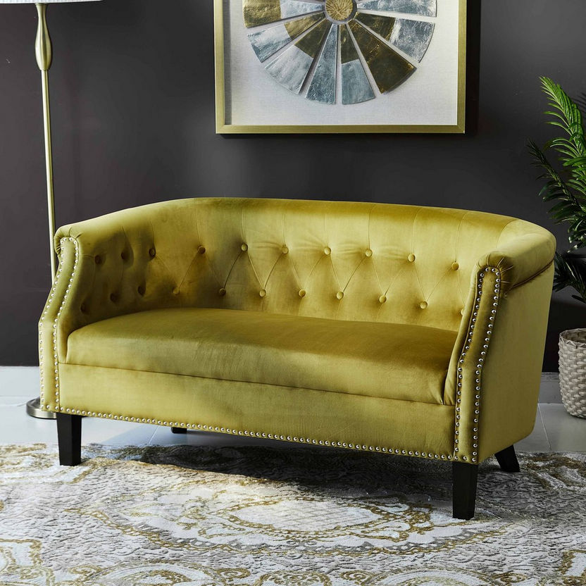 Lux 2-Seater Velvet Sofa-Sofas-image-1