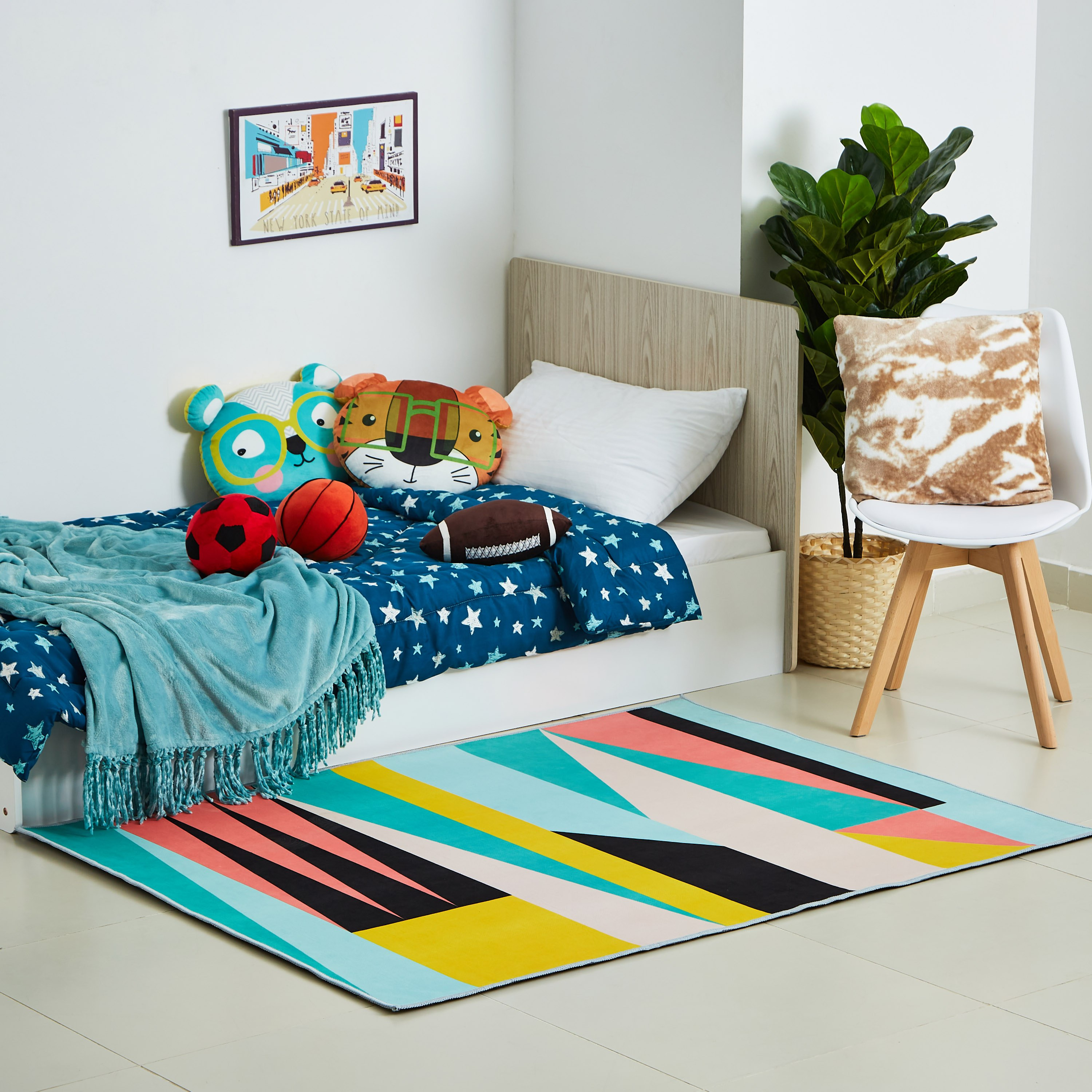سجادة بتصميم تجريدي من كومفي - 120x160 سم-hbxhomeware-hbxkidsandyouth-image-4