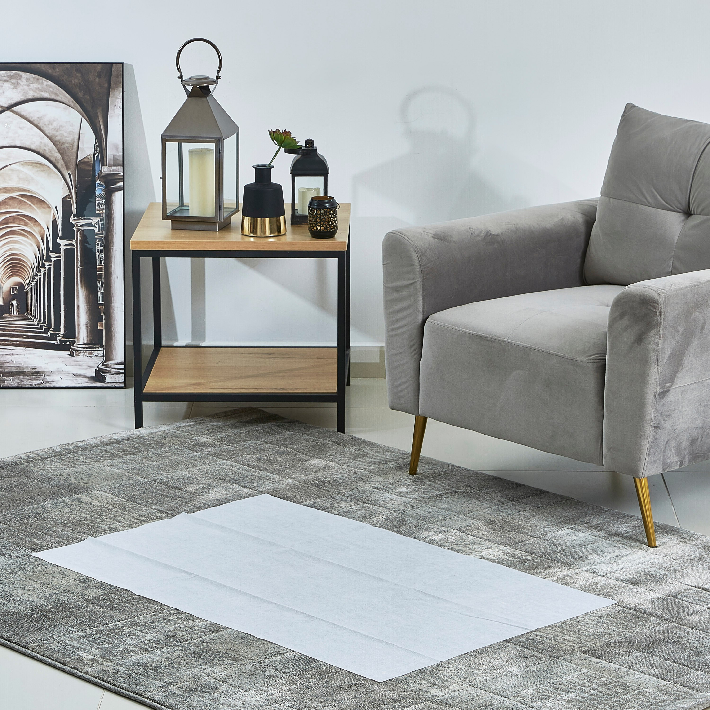 طقم سجادة صلاة غير منسوجة للاستخدام مرة واحدة 6 قطع من إلمنتري- 70x110 سم-hbxlivingroom-floorcoverings-prayermats-image-3