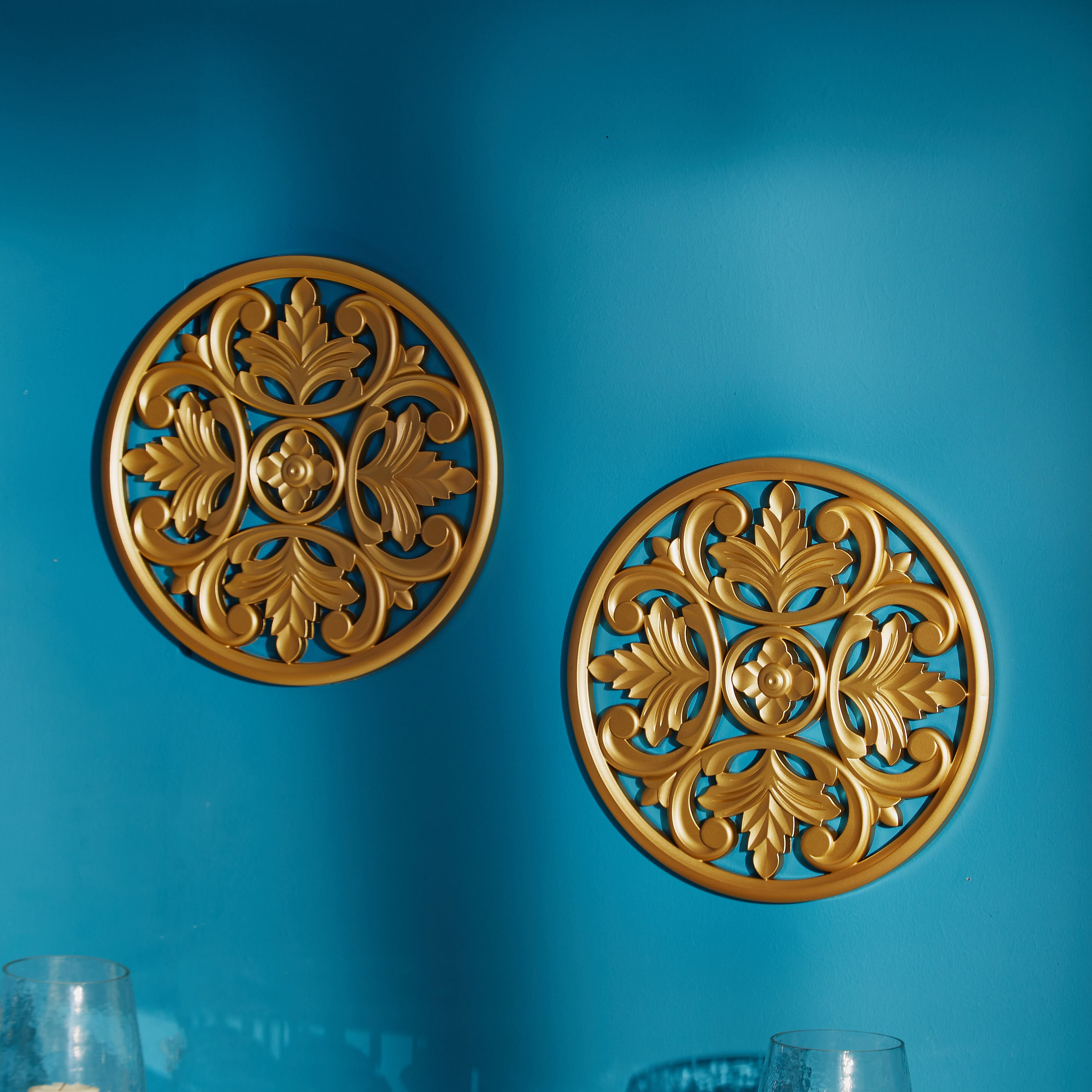 لوحة حائط مستديرة من زيا - طقم من قطعتين-hbxdiningroom-walldecor-wallart-image-2