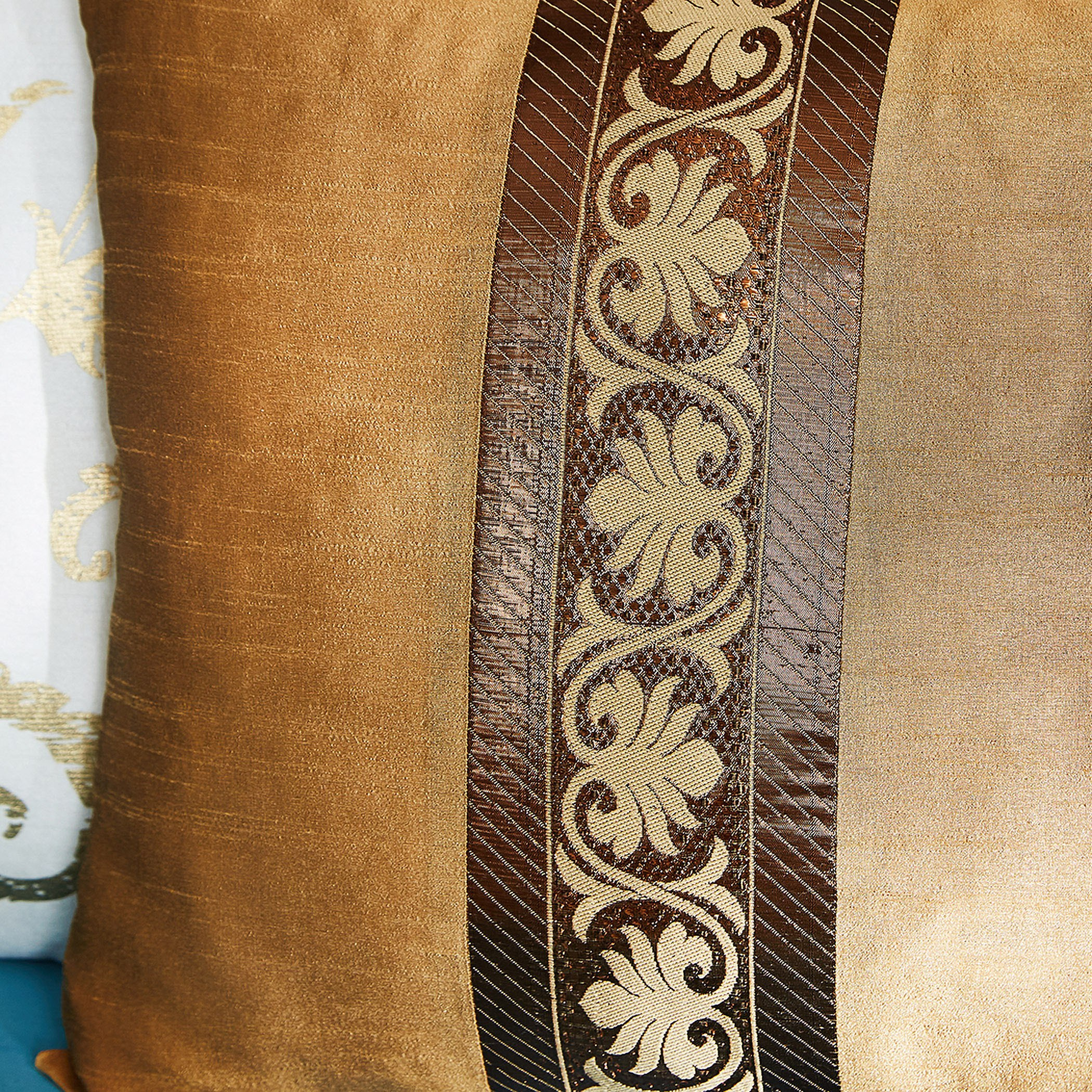 غطاء وسادة مزدوج بطبعات من إيكات - 40x40 سم-hbxhomeware-cushionsandcovers-cushioncovers-image-2
