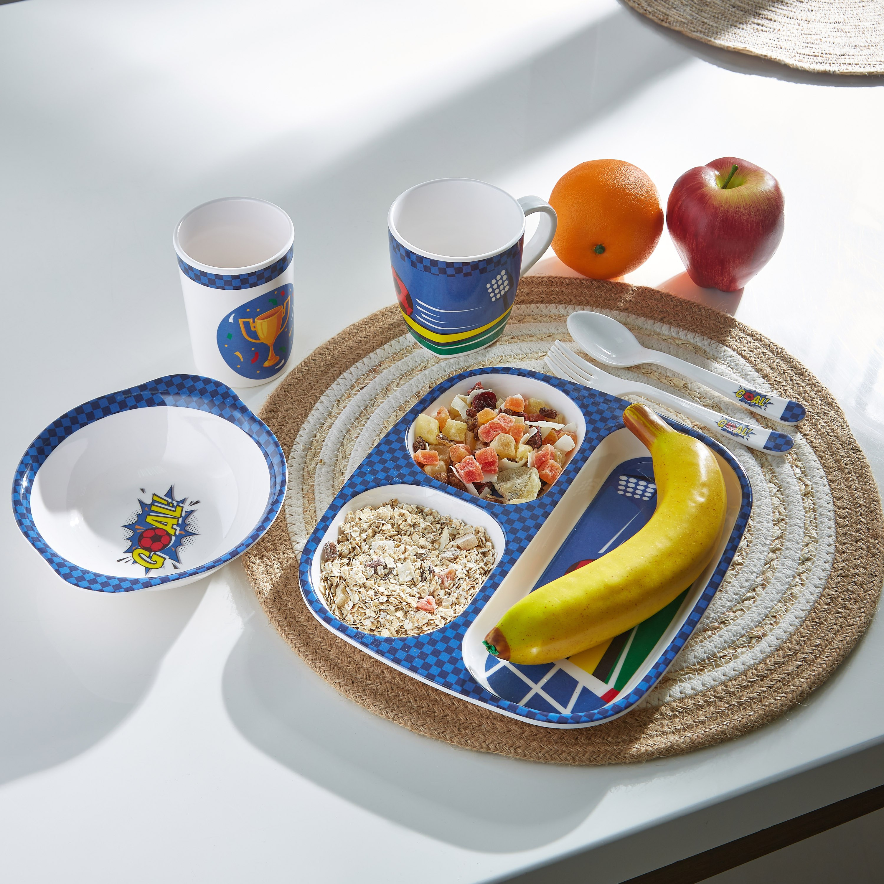 صحن مستطيلي بثلاثة أقسام من بلاي تايم - 24x21 سم-hbxhomeware-hbxkidsandyouth-image-3