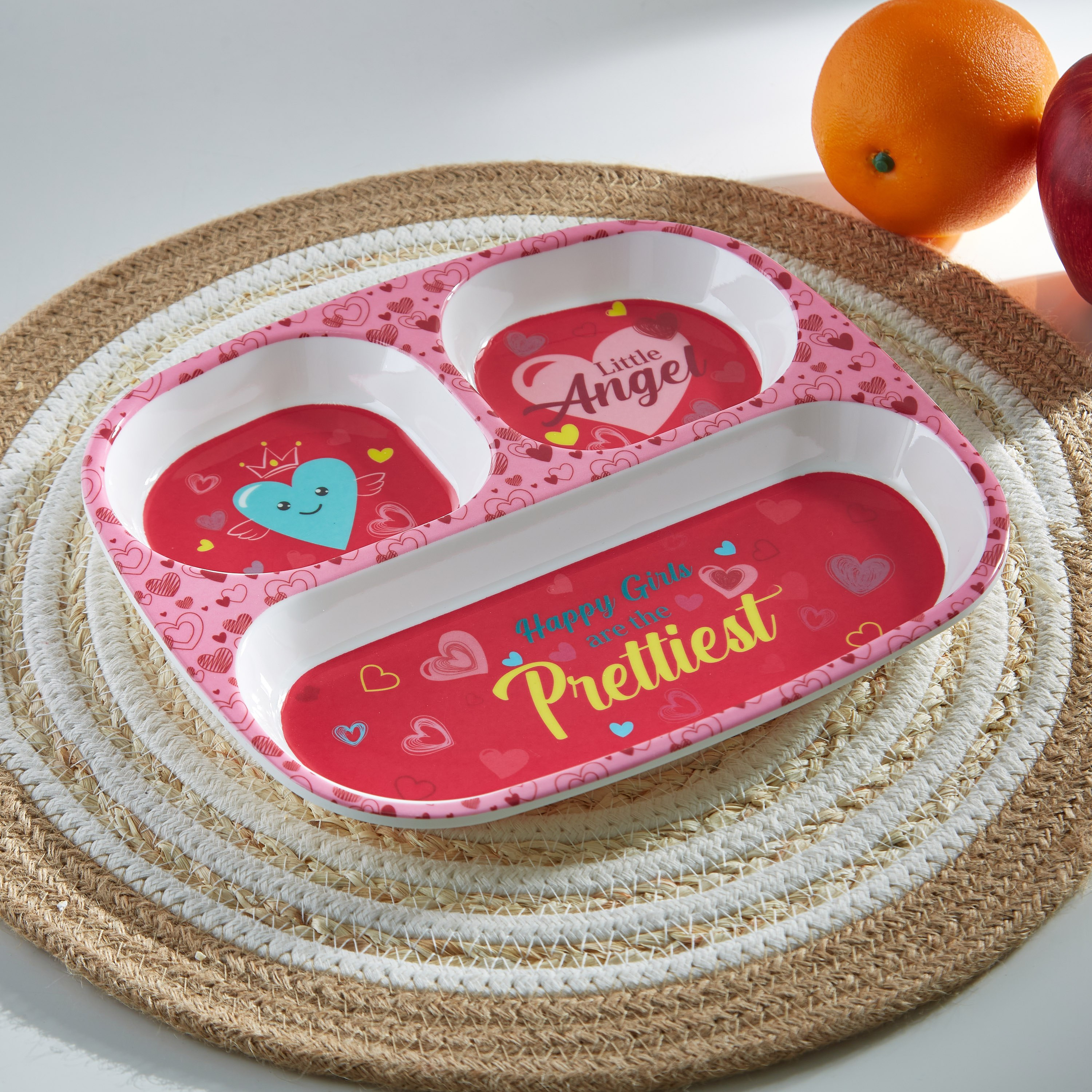صحن بـ3 أقسام جاردن من ليتل إنجل - 24x21 سم-hbxhomeware-hbxkidsandyouth-image-1