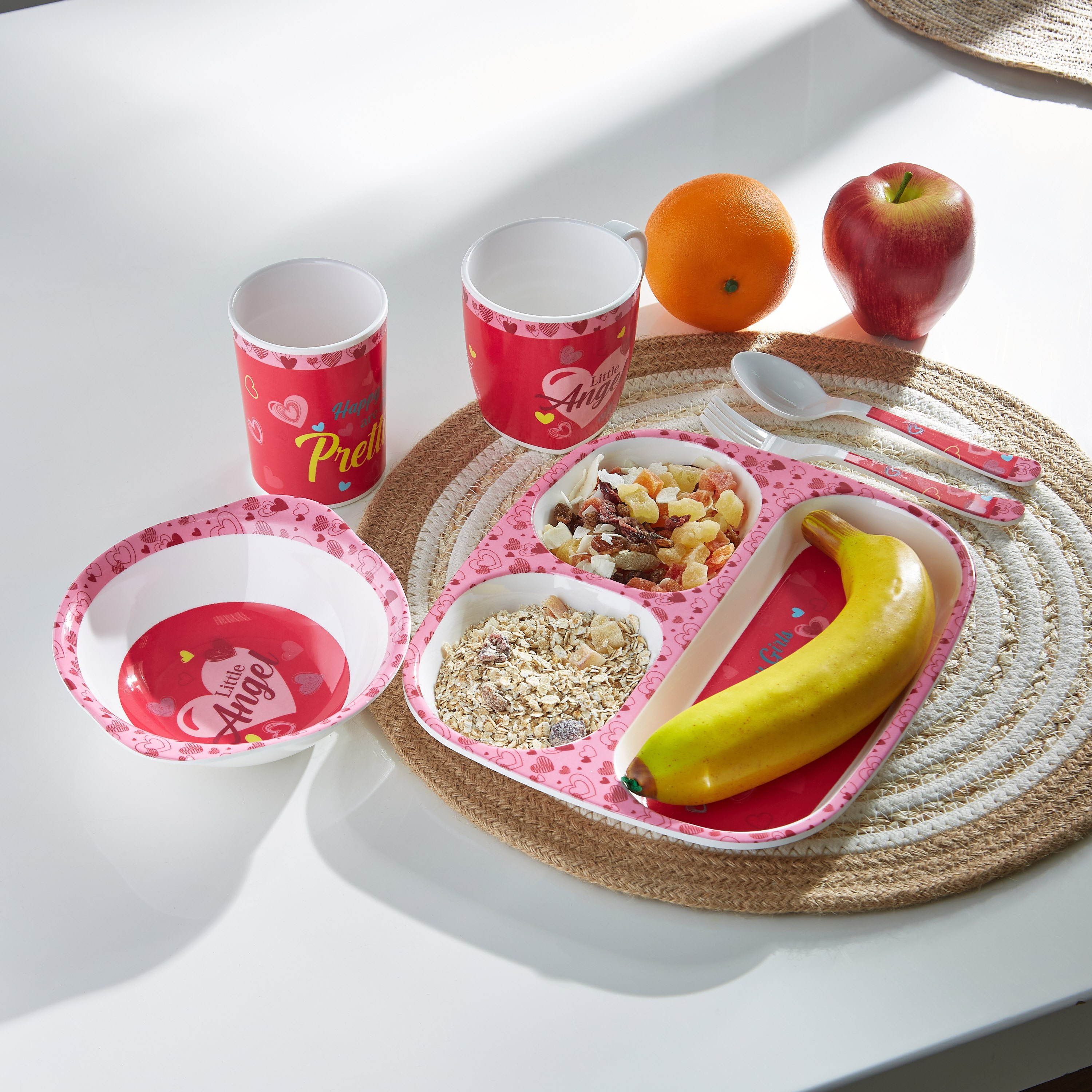 صحن بـ3 أقسام جاردن من ليتل إنجل - 24x21 سم-hbxhomeware-hbxkidsandyouth-image-3